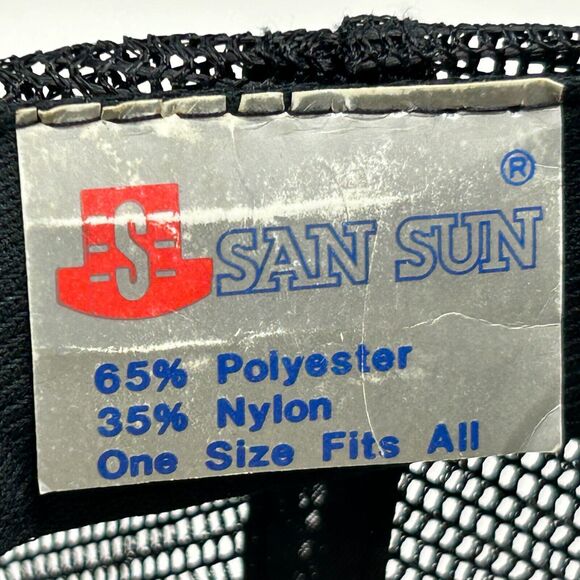 Vintage The Shuttle Trucker Hat Baseball Cap 80s Scrambled Eggs Snapback Black - Picture 10 of 11